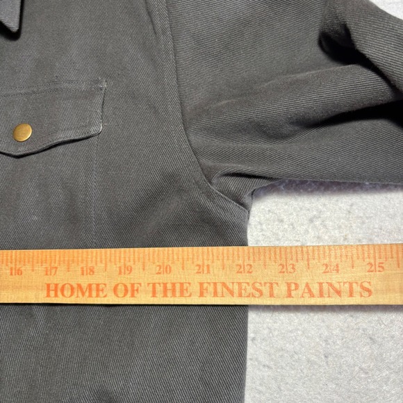 RSVLTS The Roosevelts Shirt Jacket Shacket Button Down Mens L Gray Plaid Lined - Picture 6 of 9